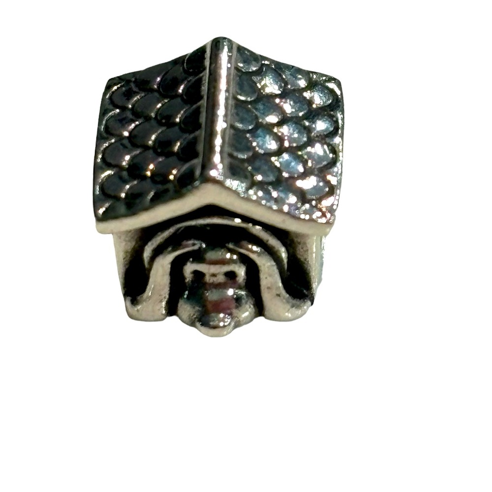 Pandora Retired Sterling Silver Dog House Charm
